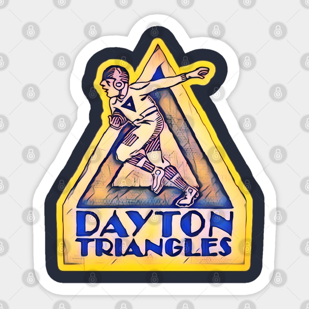 Dayton Triangles Football Sticker by Kitta’s Shop
